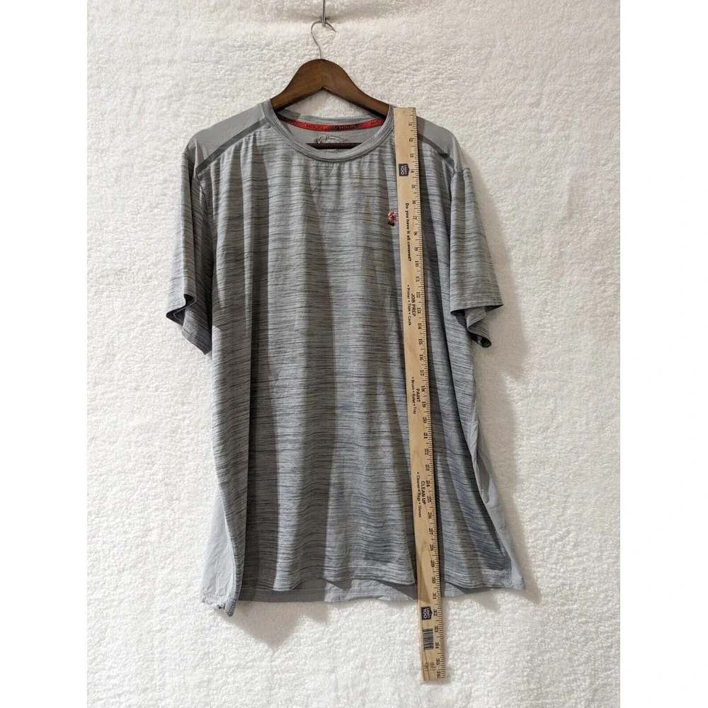 Under Armour Coolswitch Run Podium‎ T-Shirt Grey HeatGear 2XL
